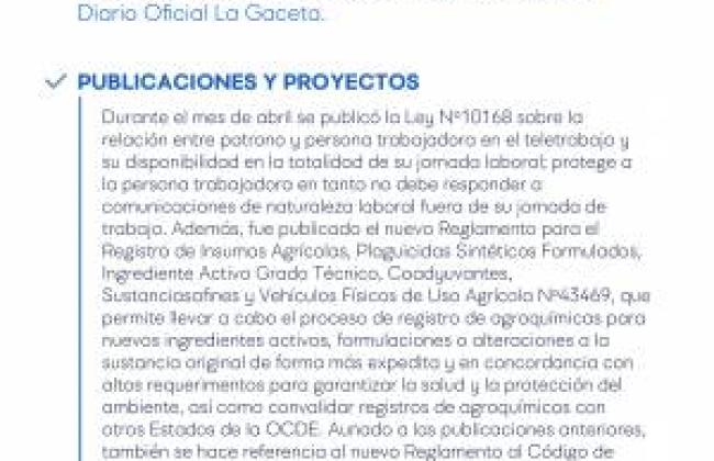 Reporte de Actualización Legal en RS y Sostenibilidad - Abril 2022