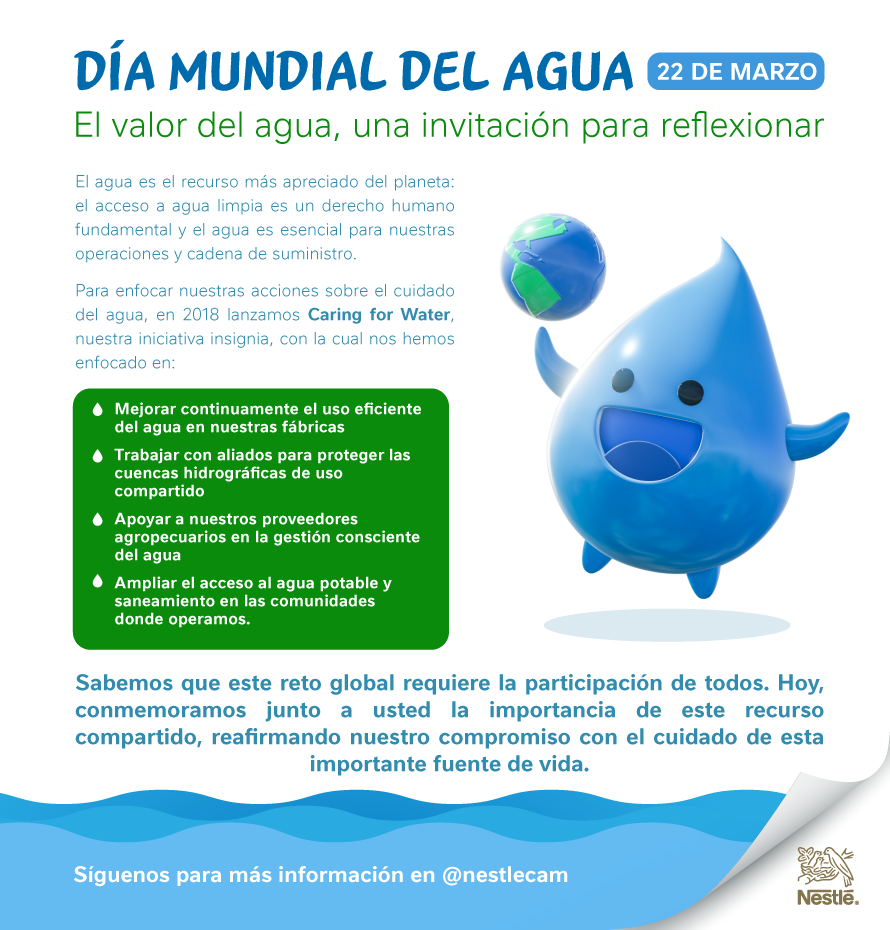 El cuidado del agua, un compromiso de Nestlé para toda su cadena de valor