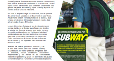 Así se hace. Subway. Un combo para estudiar. 