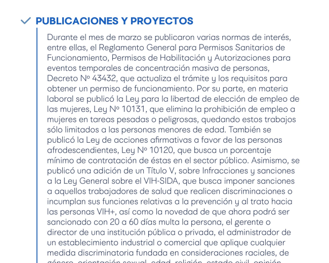 Reporte de Actualización Legal en RS y Sostenibilidad - Marzo 2022