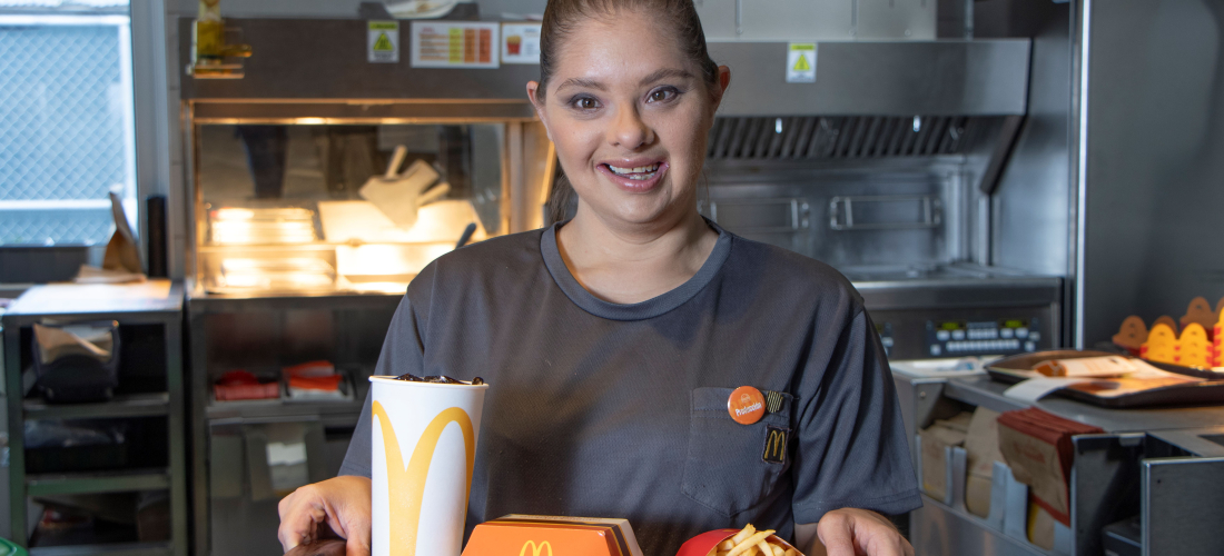 McDonald’s vio en mí que soy muy trabajadora y ordenada.
