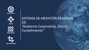  Brochure SISTEMA DE MEDICIÓN REGIONAL DE: “Gobierno Corporativo, Ética y Cumplimiento"