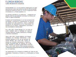 Así se hace. Florida Bebidas. Cero residuos sólidos.