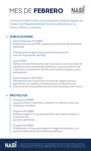 Reporte de Actualización Legal en RS y Sostenibilidad -2021