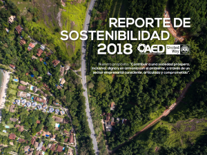 Reporte de Sostenibilidad 2018 - Alianza Empresarial para el Desarrollo