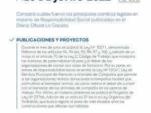 Reporte de Actualización Legal en RS y Sostenibilidad - Junio 2022