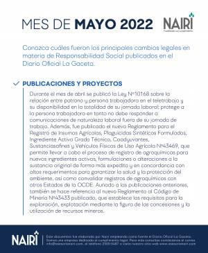 Reporte de Actualización Legal en RS y Sostenibilidad - Abril 2022