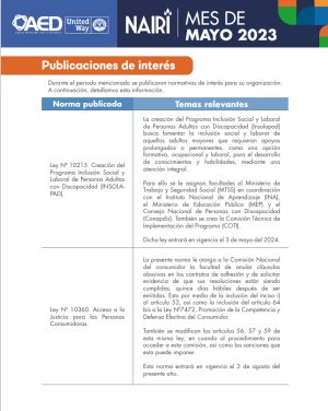 Portada del Reporte de Actualización Legal en RS y Sostenibilidad – Mayo 2023